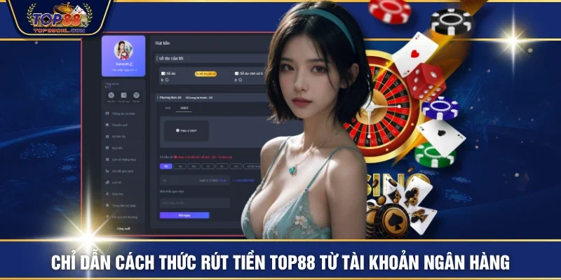 Chỉ dẫn cách thức rút tiền TOP88 từ tài khoản ngân hàng