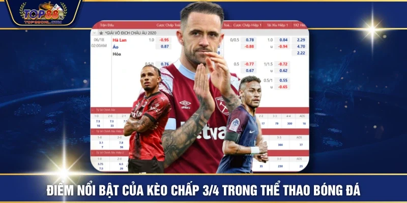 Điểm nổi bật của kèo chấp 3/4 trong thể thao bóng đá