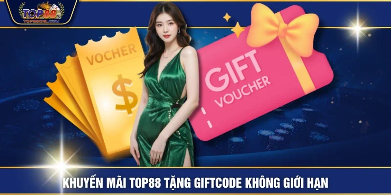 Khuyến mãi TOP88 tặng giftcode không giới hạn