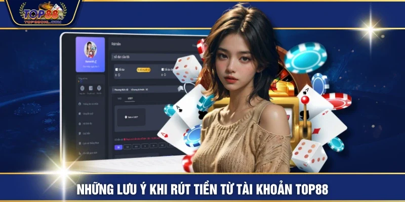 Những lưu ý khi rút tiền từ tài khoản TOP88